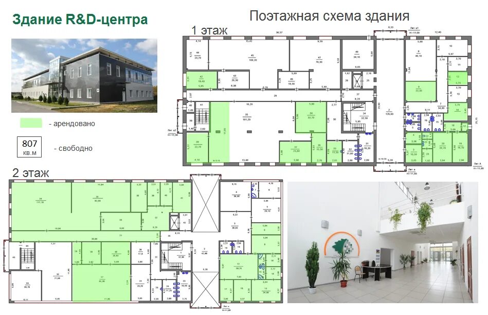 Поэтажная схема дома Поэтажная схема R&D центра Технопарк Саров