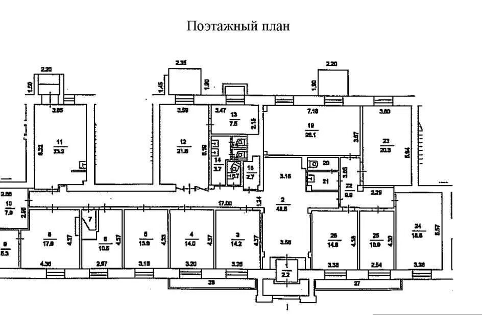 Поэтажная схема дома Аренда офиса 313 м2, Москва, район Лефортово, Энергетическая ул., 12К1, объявлен