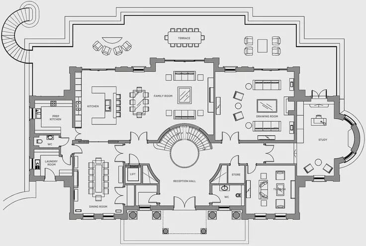 Поэтажные планировки домов Heritage Developments Silverwood House Floorplans Ground Mansion floor plan, Hou