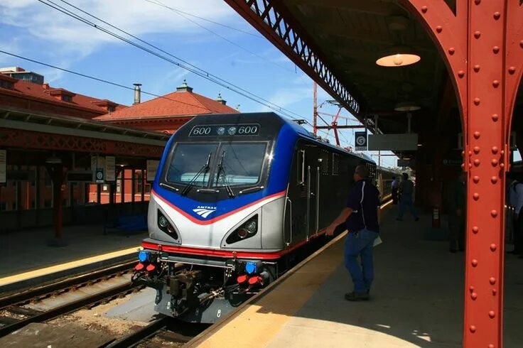 Поезд 122с фото Riding Amtrak's new electrics Trains Magazine AMTRAK (& other passenger trains) 