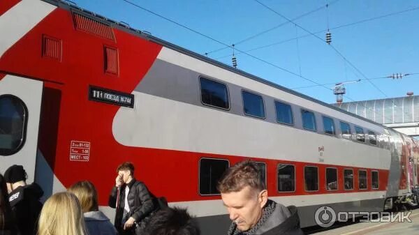 Поезд 224м москва воронеж фото Отзыв о Поезд № 739Ж "Воронеж - Москва" двухэтажный Современный и достаточно ком