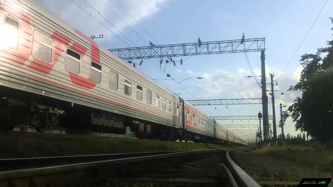 Поезд 358с фото ЭП1-358 с поездом Адлер - Уфа - YouTube