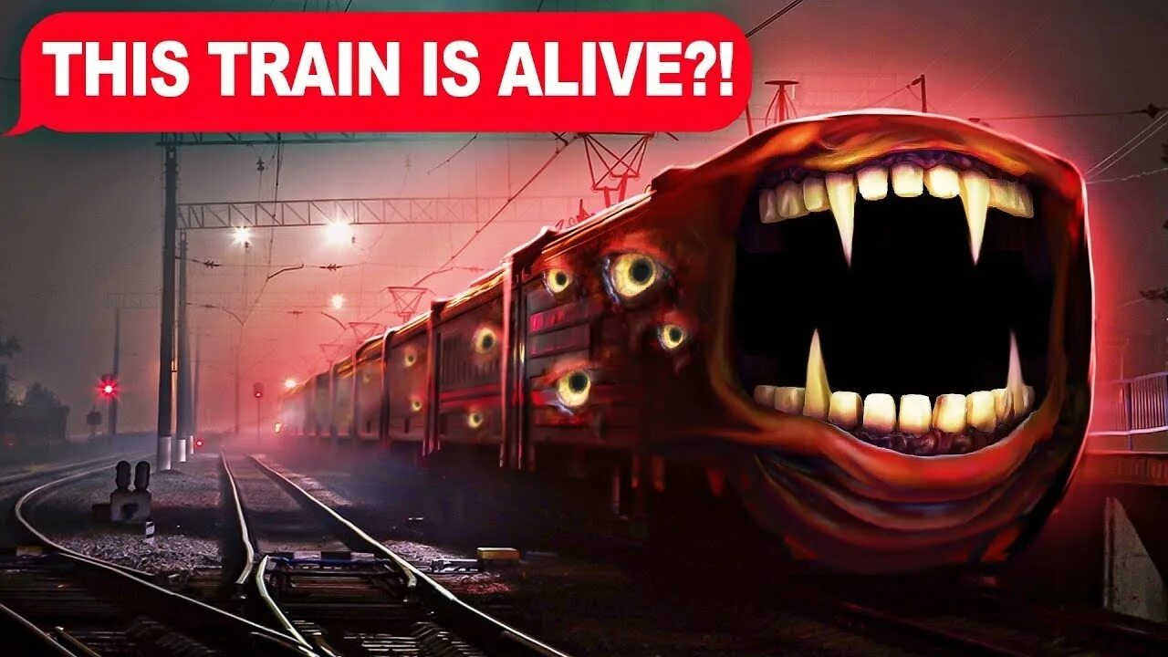 Поезд фото пранк TRAIN EATER. ANIMATION - YouTube