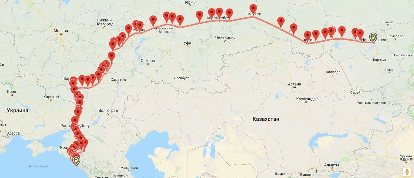 Поезд карта фото Волгоград томск - блог Санатории Кавказа