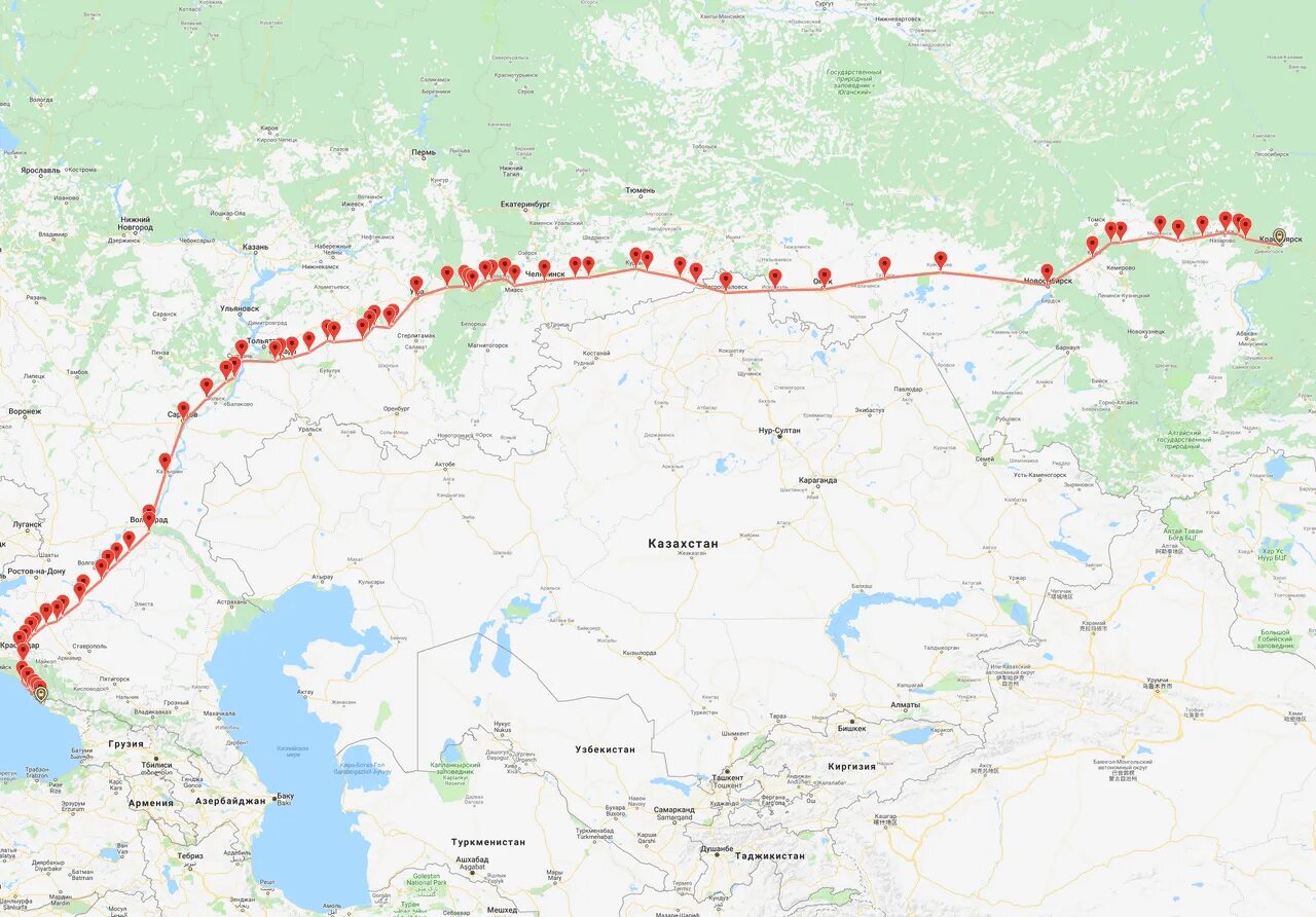 Поезд карта фото Красноярск анапа карта на машине