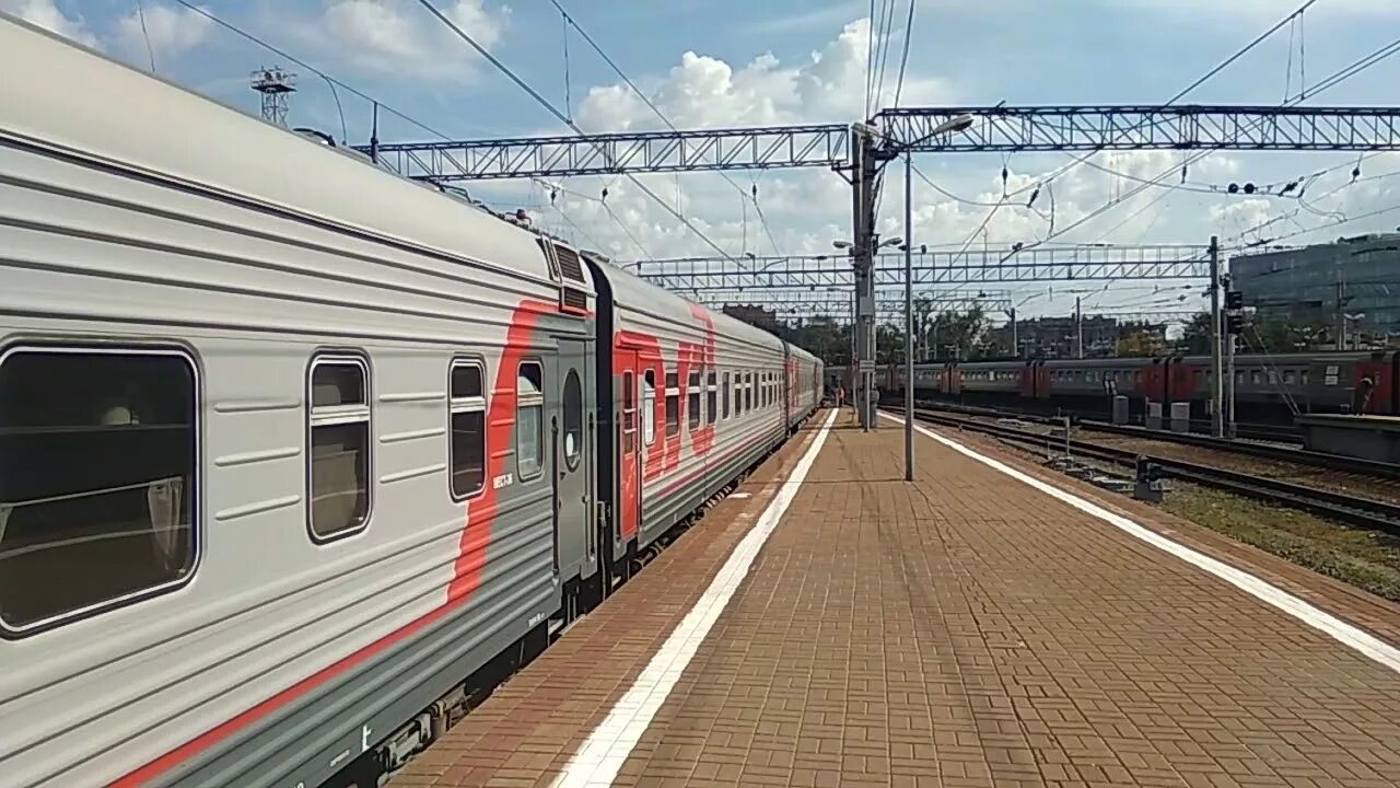 Поезд казань адлер фото ЭП2К-327 с поездом 534 Адлер - Москва - YouTube