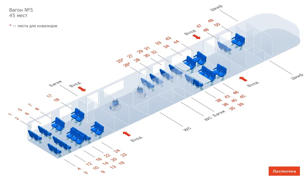 Поезд ласточка схема расположения Скоростные поезда Пассажирам