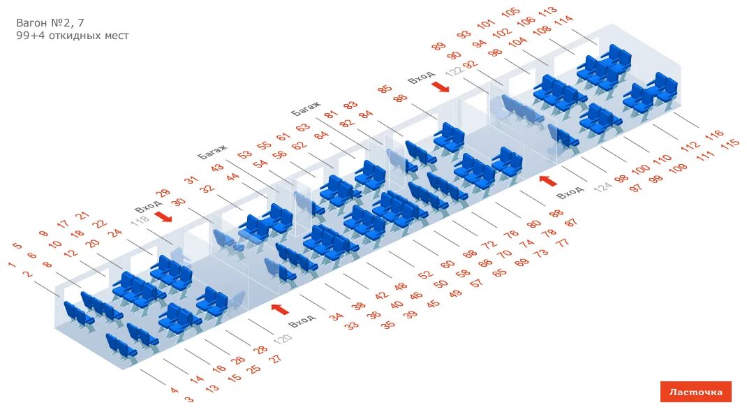 Поезд ласточка схема расположения мест Скоростные поезда Пассажирам