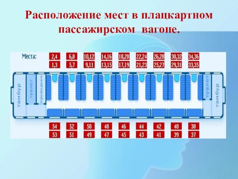 Поезд места в плацкартном вагоне фото Лучшие места в плацкарте в поезде