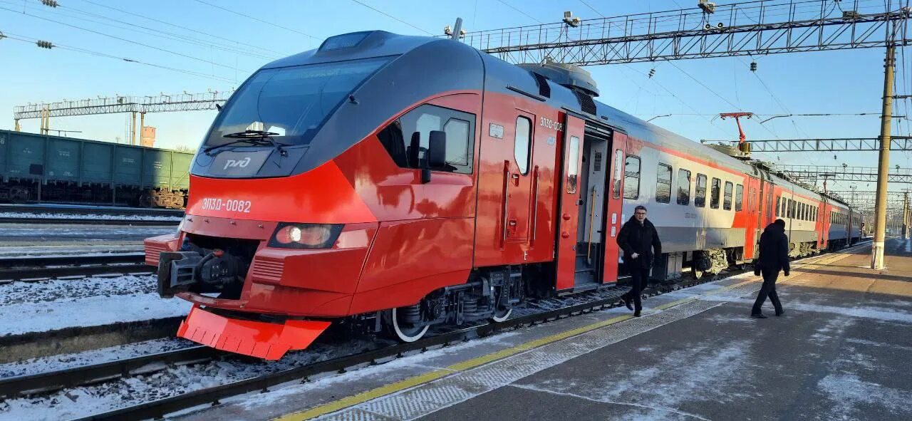 Поезд оренбург москва фото EP3D electric train returns to Orenburg-Orsk route Since January 15, the modern 