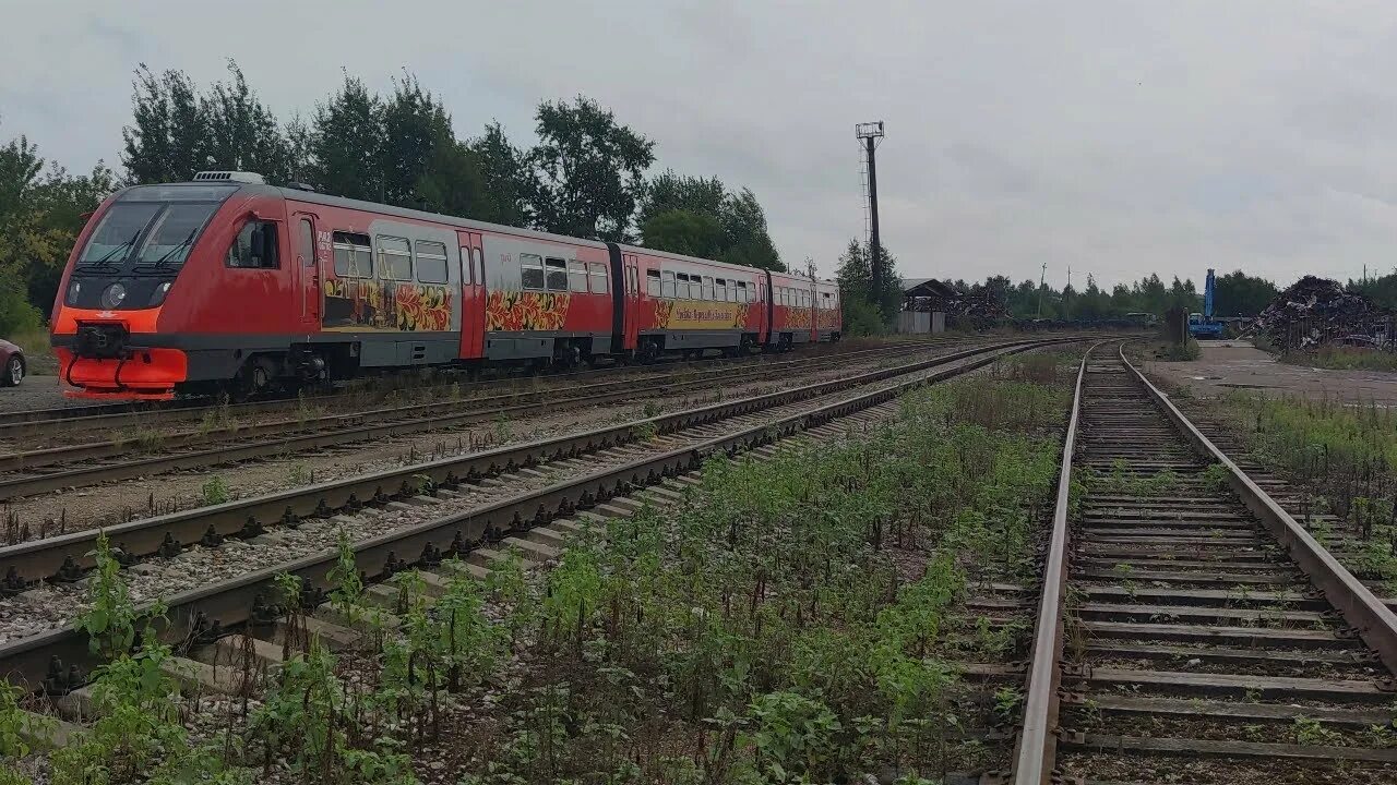 Поезд переславль залесский фото Рельсовый автобус Ра 2-067 (№ 928М Москва - Переславль-Залесский). - YouTube