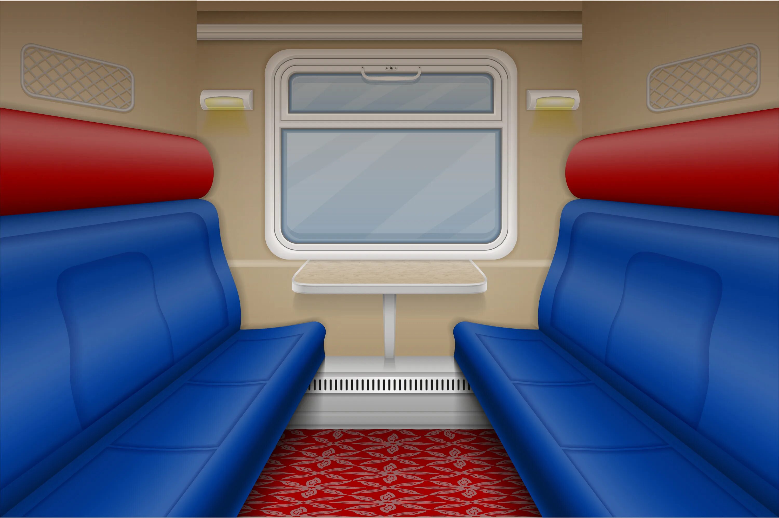 Поезд полки фото train compartment inside view vector 488548 Vector Art at Vecteezy