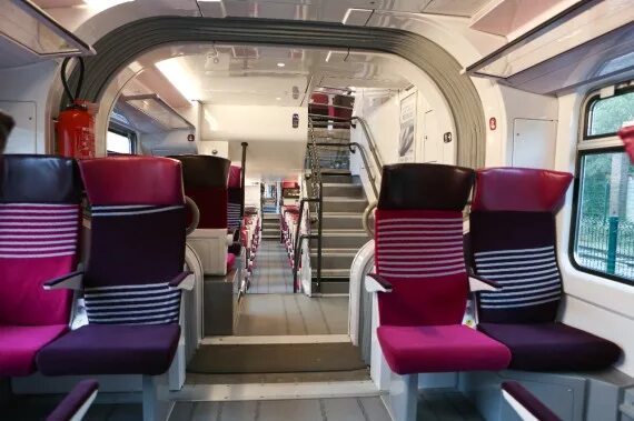 Поезд салон внутри фото Bombardier Regio 2N Double-Deck Train