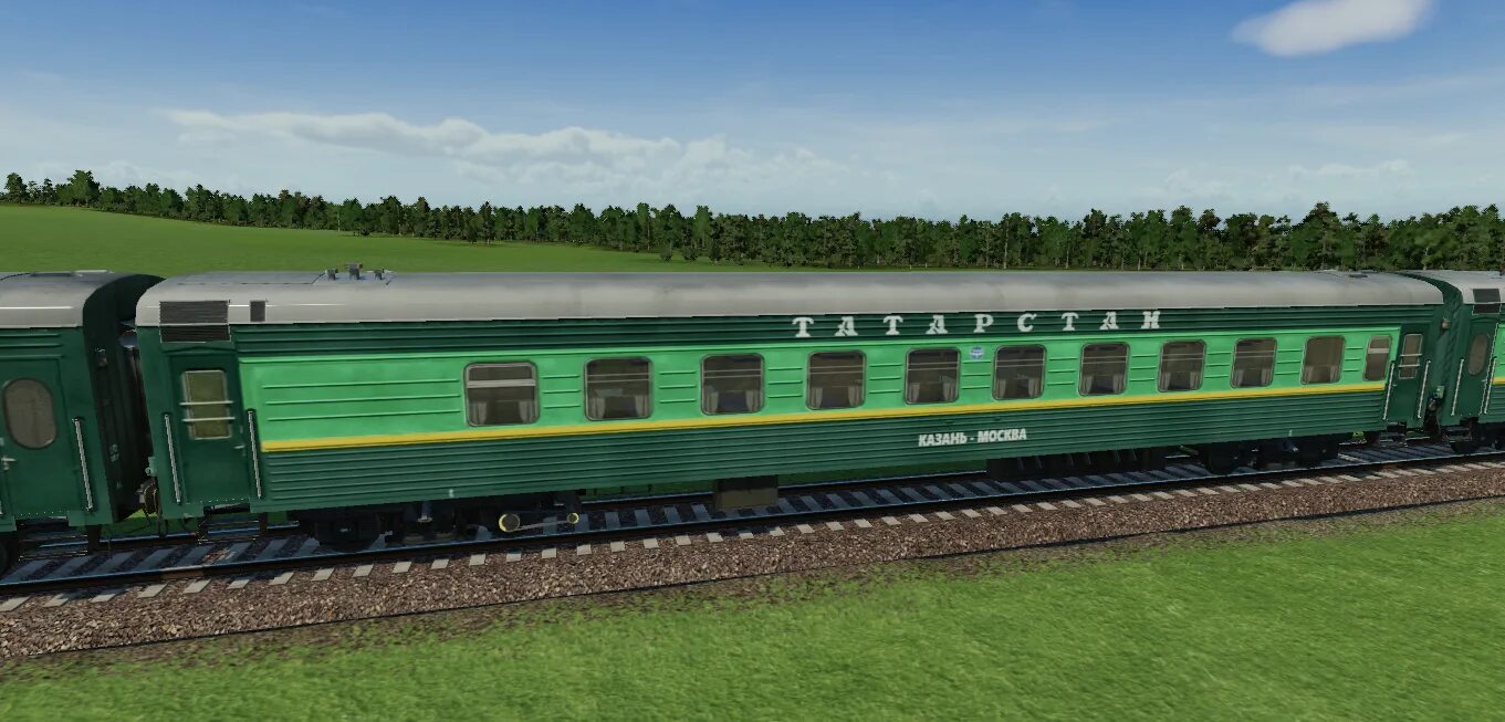 Поезд татарстан фото Мастерская Steam::TVZ 61-4177 train car (Tatarstan)