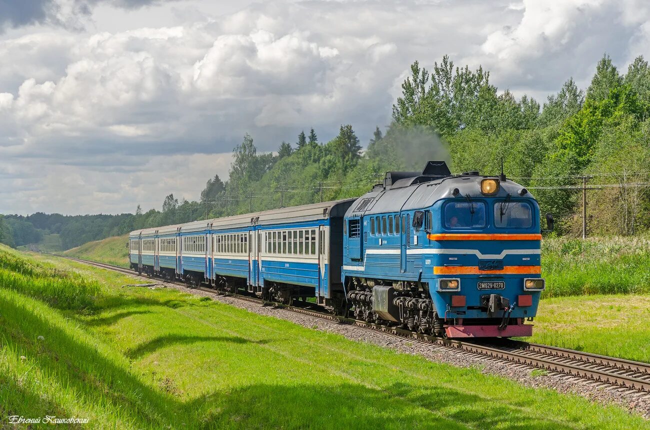 Поезд тепловоз фото 2М62У-0270 - Photo - სარკინიგზო გალერეა