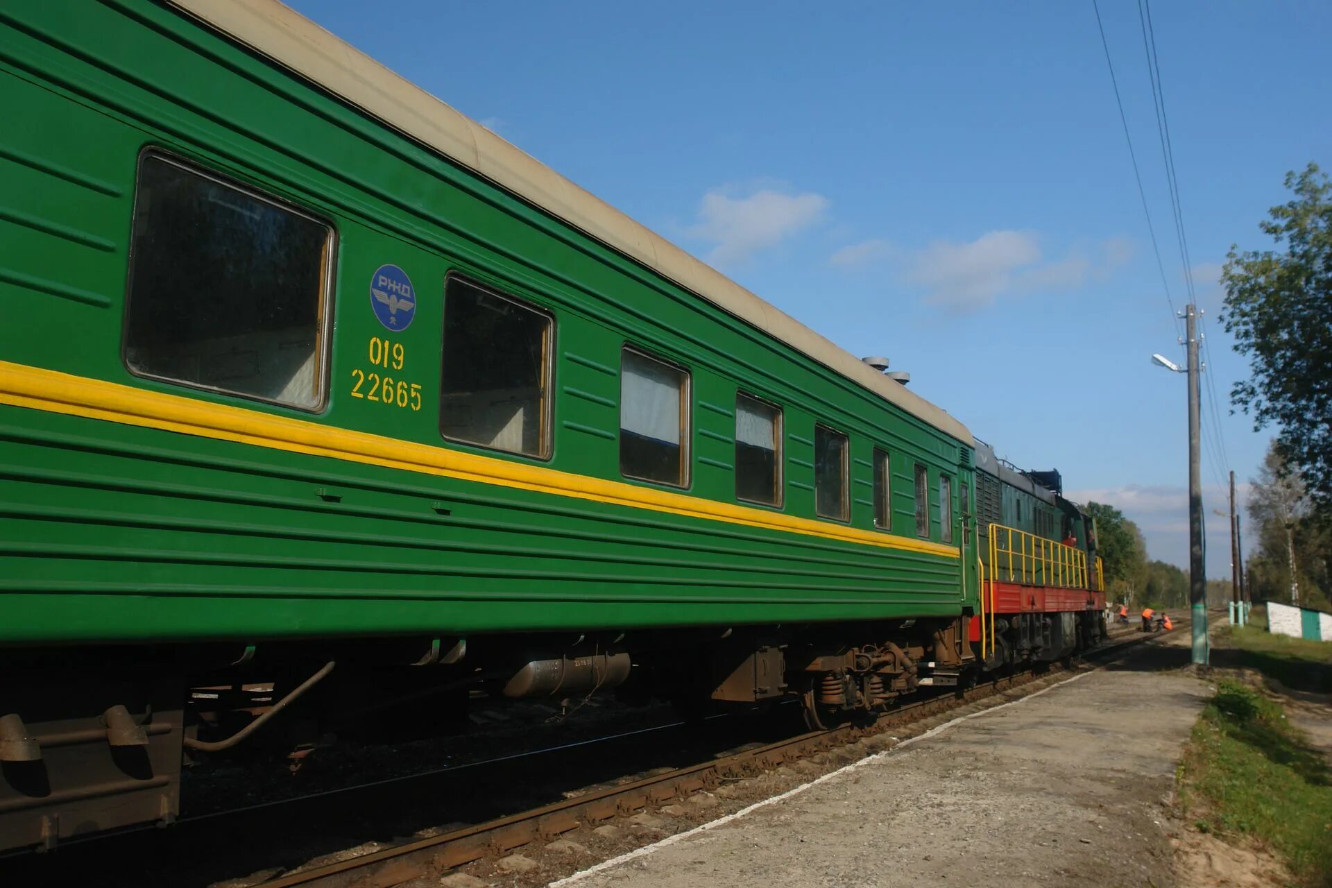 Поезд зеленый фото Подмосковная "кукушка" Кривандино - Рязановка Заповедные железные дороги