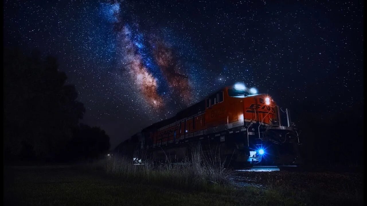 Поезд звезда фото Long Train Sounds for Sleep : Night Train ***** Relax music ***** - YouTube