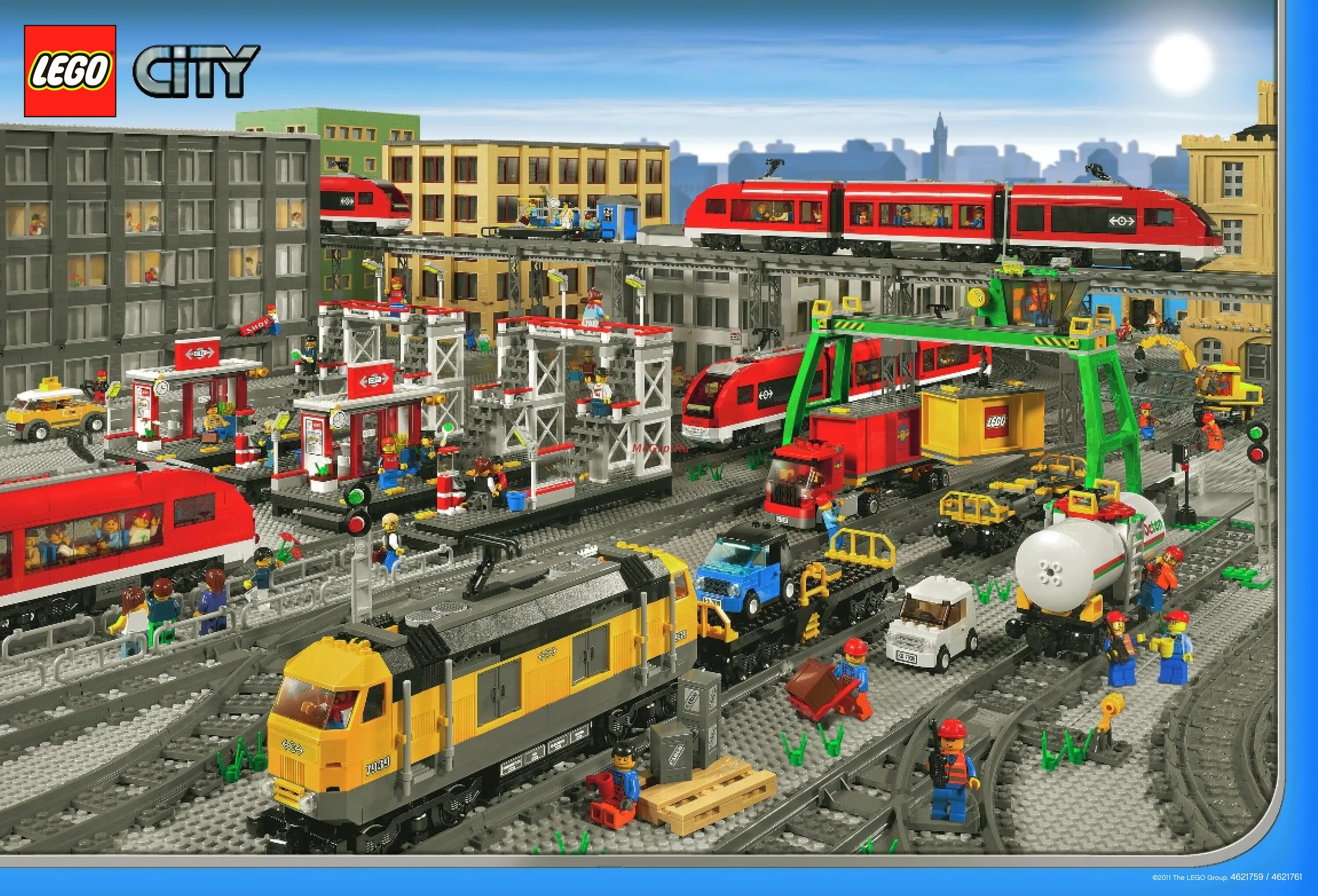 Поезда лего сити фото Lego City Trains Гибкие пути (7499) Инструкция по эксплуатации онлайн 1/2 306468