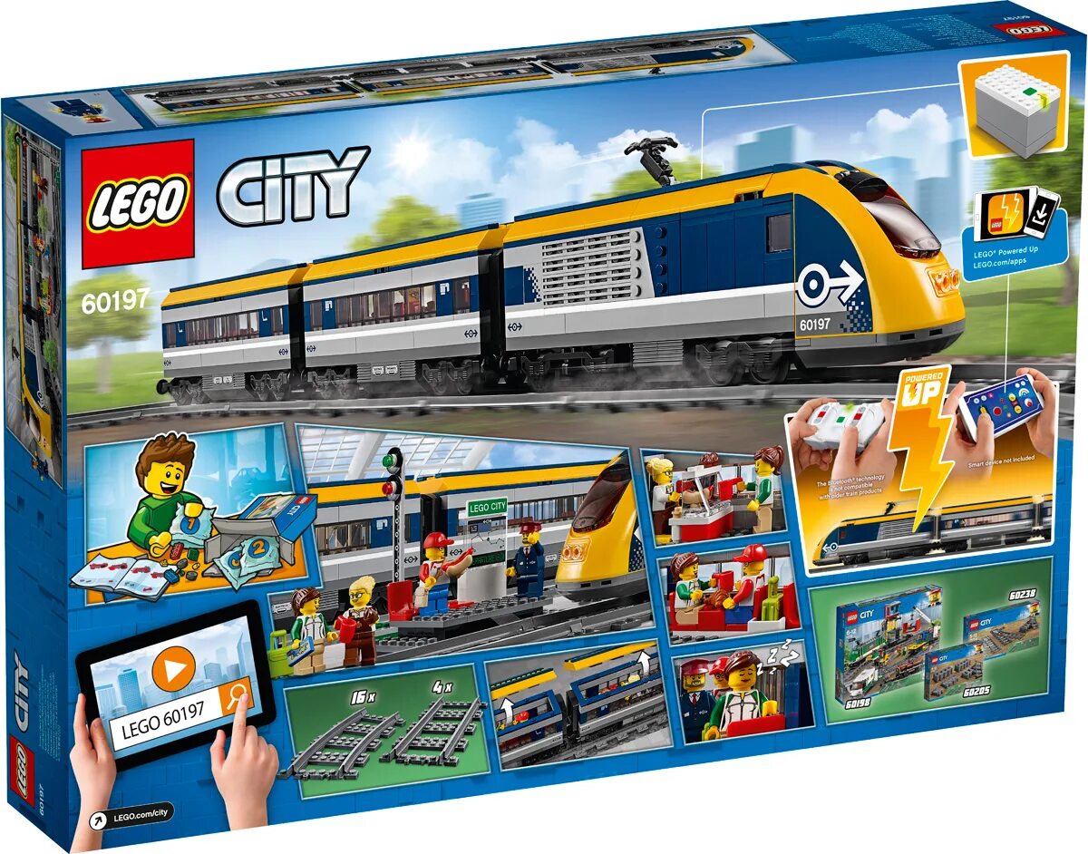 Поезда лего сити фото Конструктор LEGO City Trains 60197 Пассажирский поезд - купить с доставкой по вы