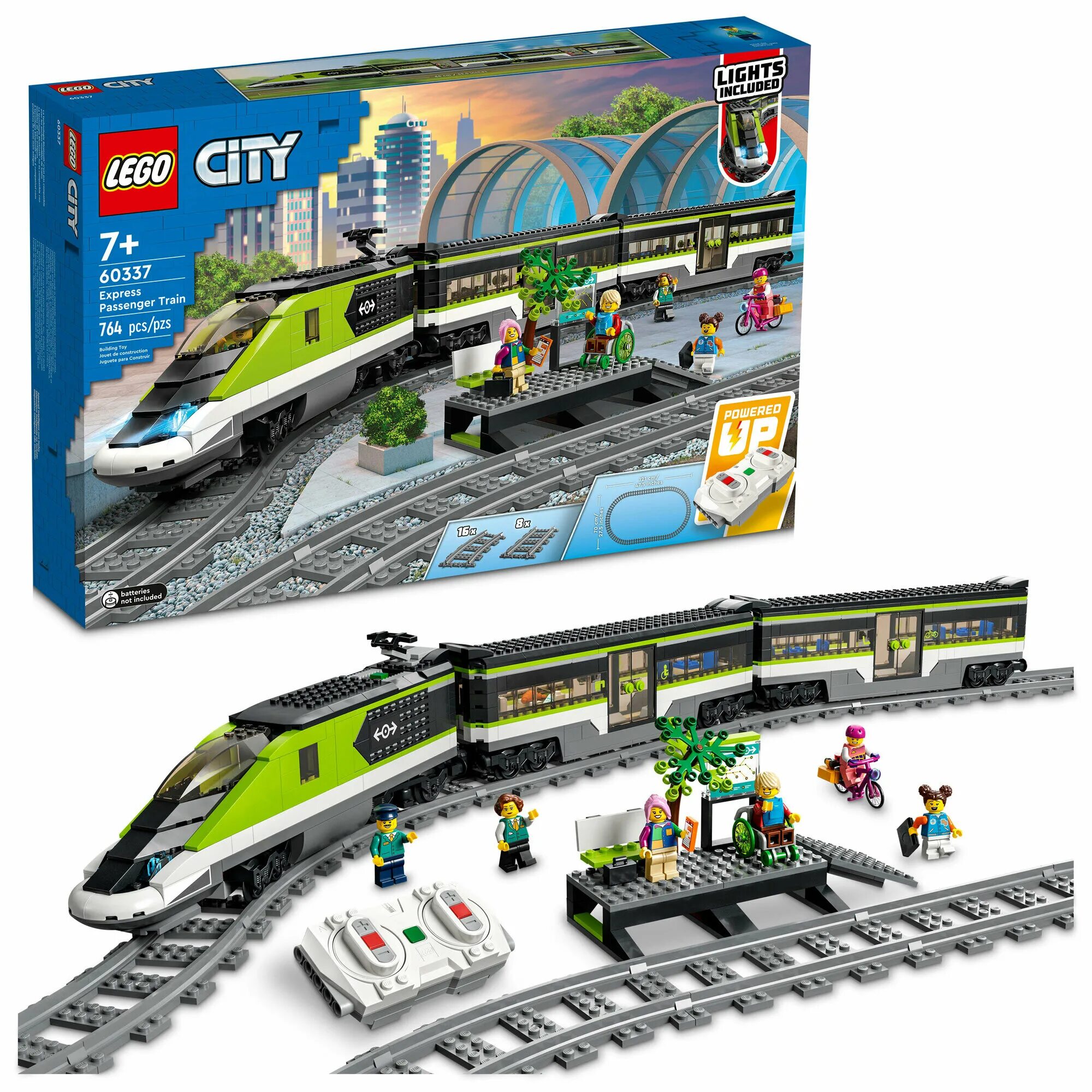 Поезда лего сити фото Конструктор LEGO Экспресс пассажирский поезд City (60337) - купить по выгодной ц