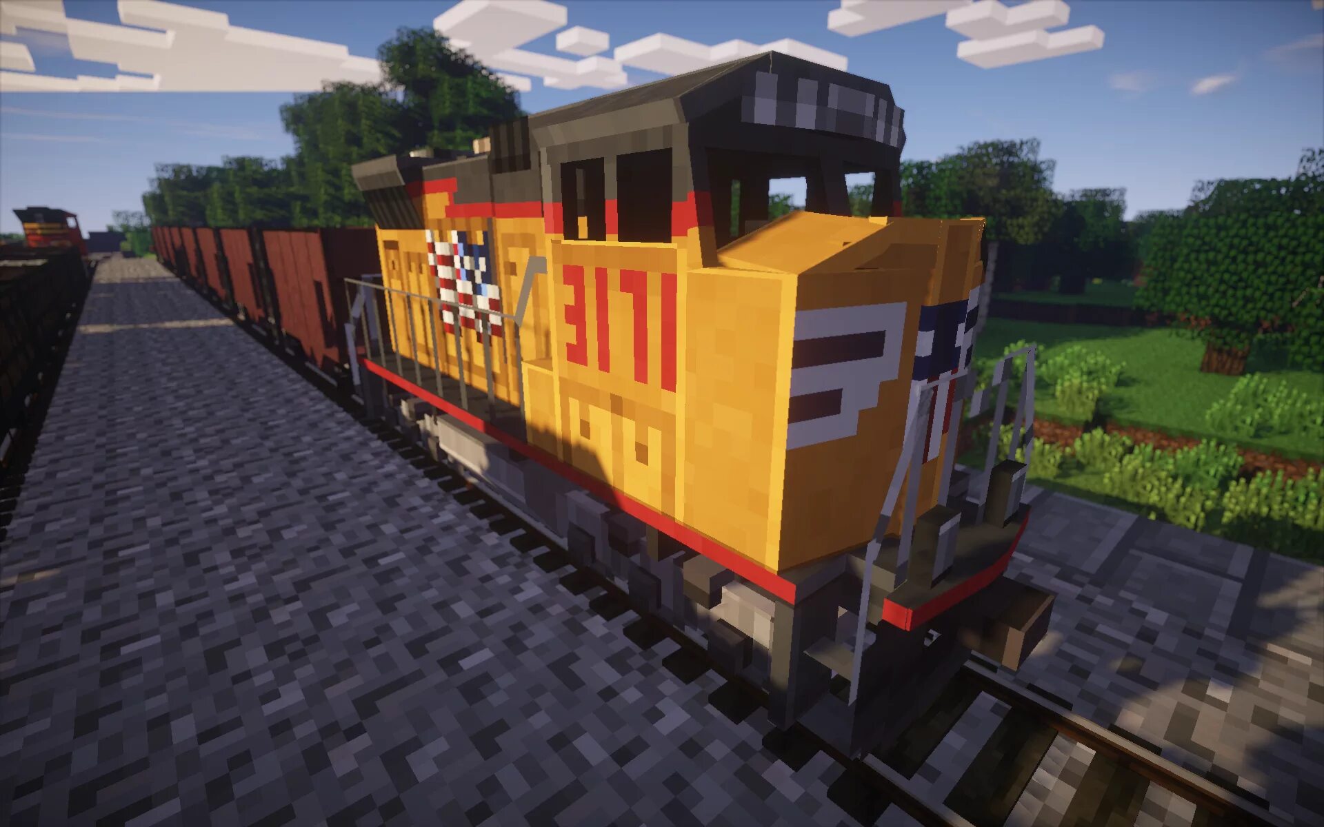 Поезда майнкрафт фото Minecraft Train - Modpacks - Minecraft