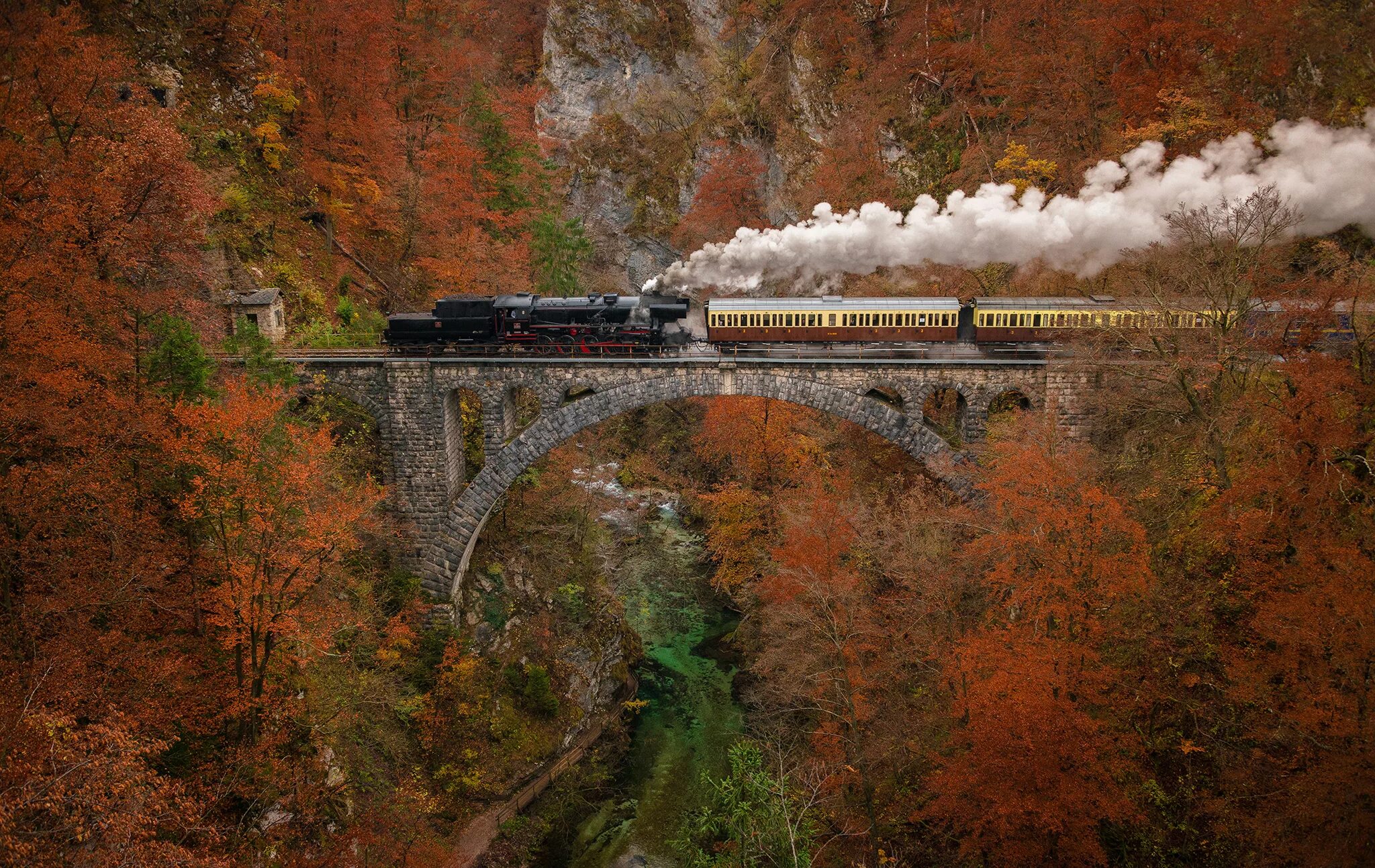 Поезда мост фото Steam Train over Vintgar Gorge, page 4 JuzaPhoto