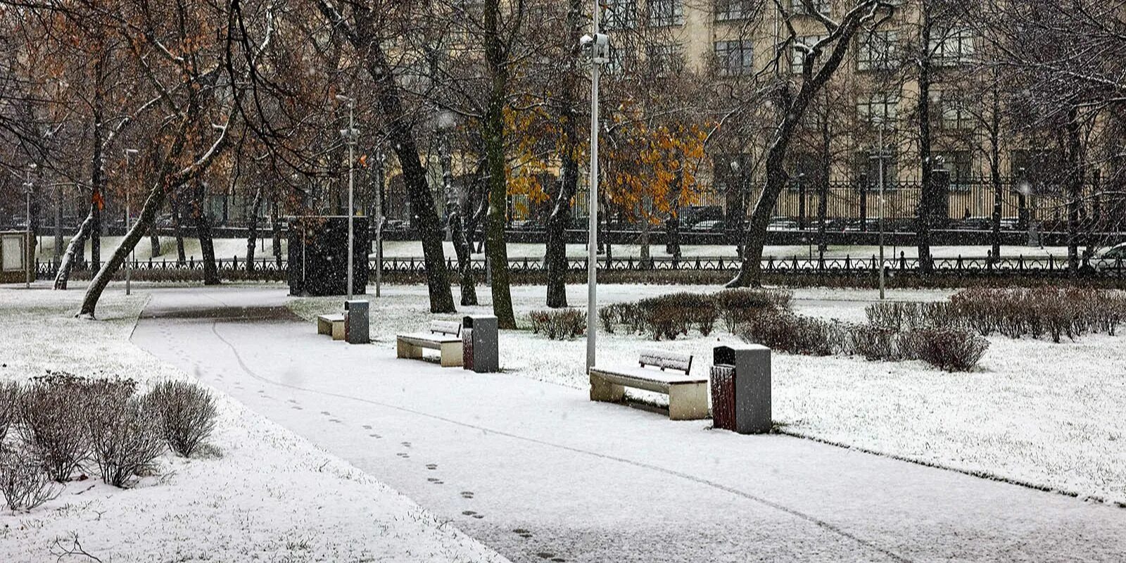 Погода в москве фото сегодня Местами гололед: до утра понедельника в Москве ожидается снег с дождем / Новости