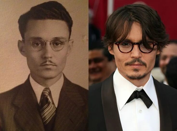 Похожие истории фото Johnny Depp Mysteriously Looks Exactly Like This Great Grandfather - E! Online J