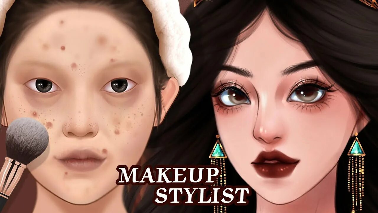 Поиграть макияж 2024 года Fun girls care kids game - beauty makeup master - frozen beauty makeover games f