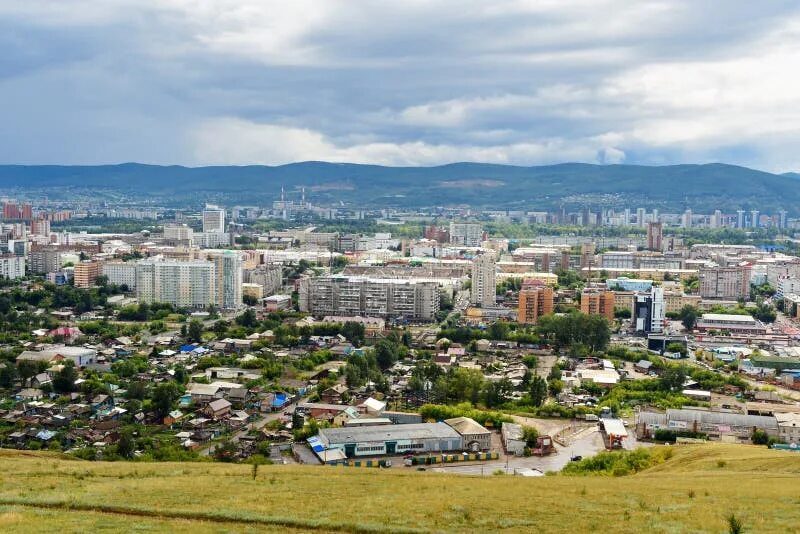 Поиск по фото красноярск View of Krasnoyarsk from Karaulnaya Mountain Viewpoint. Russia Editorial Stock P