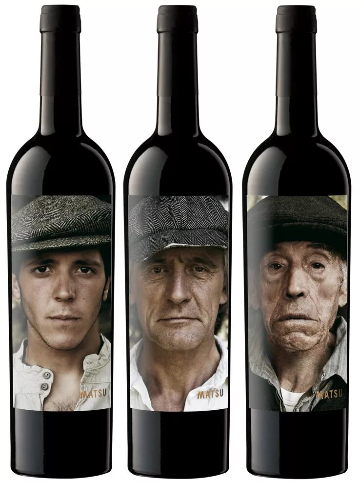 Поиск вина по фото Matsu, DO Toro. El Pícaro, El Recio y El Viejo. Wine packaging design, Creative 