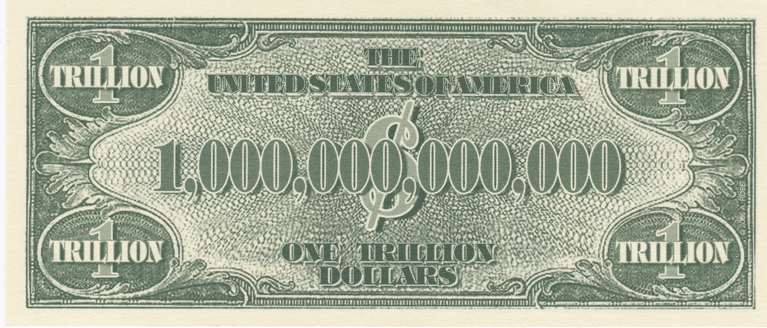 Показать деньги 1квантилиард даларов фото 1 000 000 000 000 Dollars (National Reserve Note) - United States - Numista