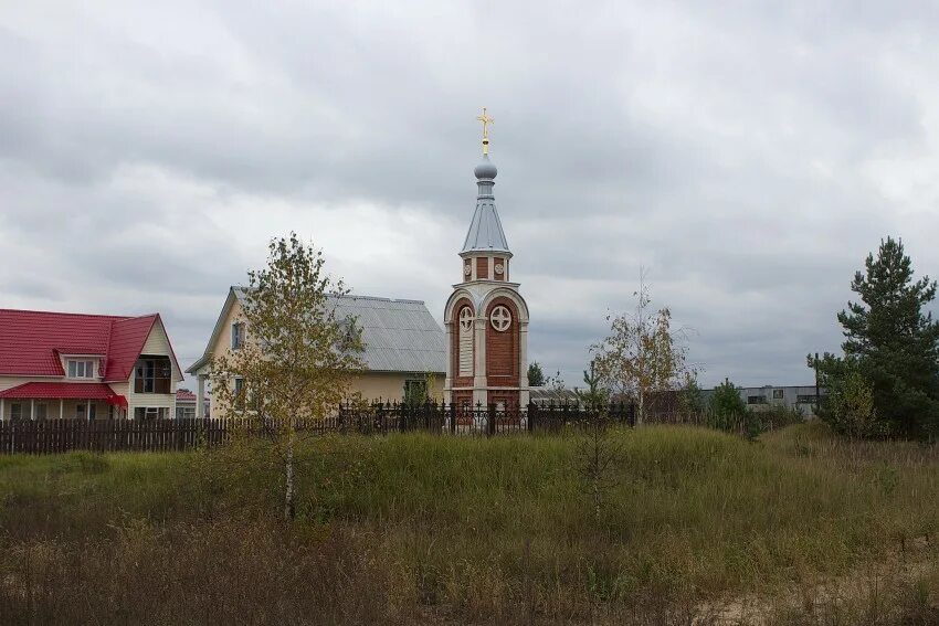 Показать деревню крутово владимирской фото и видео Часовня Власия, Крутово (Петушинский район), фотография. общий вид в ландшафте