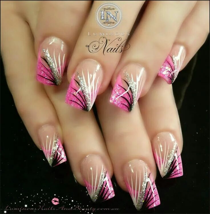 Показать дизайн ногтей Pin by Tracy Fidler-Gonzalez on nail designs :) Pink nail art, Best acrylic nail