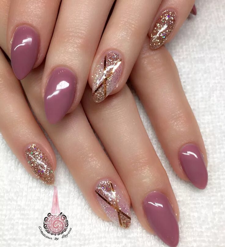 Показать дизайн ногтей фото Gelpolish mistero milano. Mauve nails, Glitter nail art, Leopard print nails