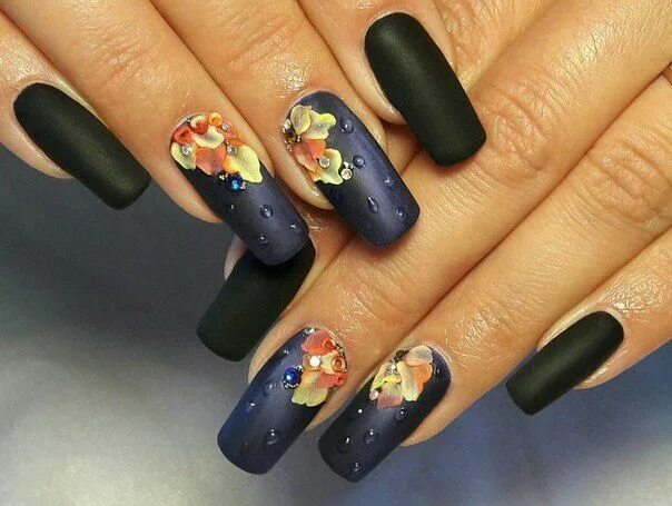 Показать дизайн ногтей самые модные осень фото Pin by Yolanda Mitchell on Patterns Nail art designs, Nail designs, Fall nail ar