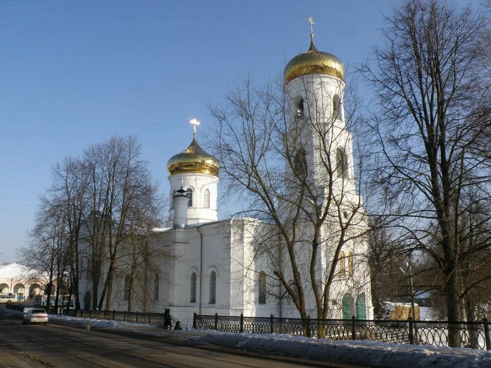 Показать фото храма в вышнем волочке Фотогалерея - Вышний Волочек - Богоявленская церковь (Богоявленский собор). Фото