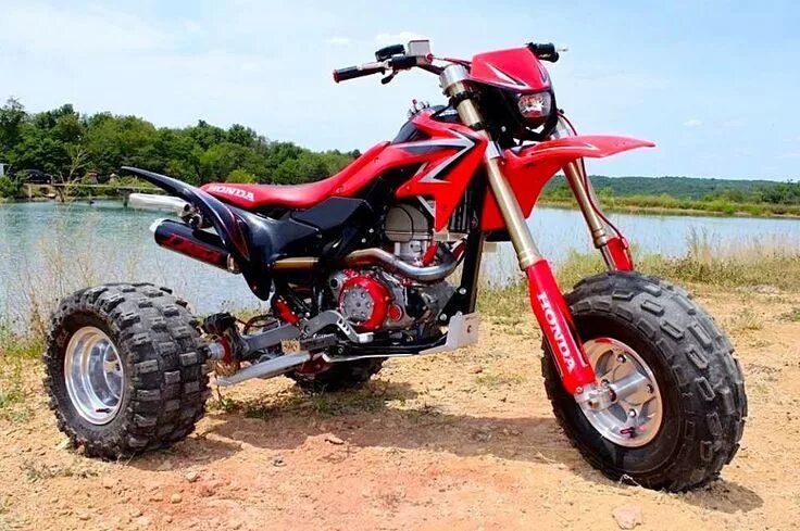 Показать фото крутых скутеров для бездорожья Honda ATC Atv, Honda trike, Trike motorcycle