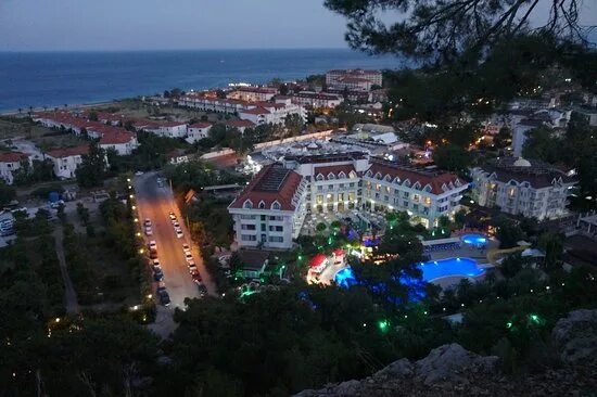 Показать фото отеля в турции le swiftkey Вид на отель вечером. - Picture of Miramor Hotel & Spa, Kemer - Tripadvisor