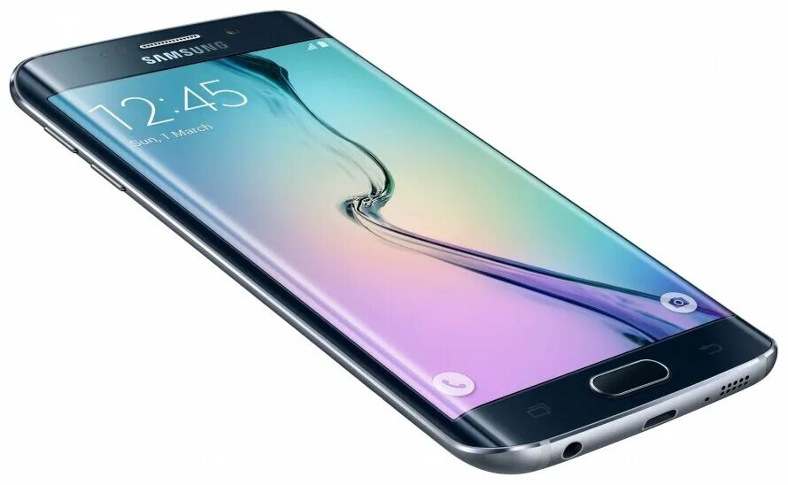 Показать фото телефона самсунг Б/У и уценка Смартфон Samsung Galaxy S6 Edge 32GB, 1 SIM, белый - купить в интер