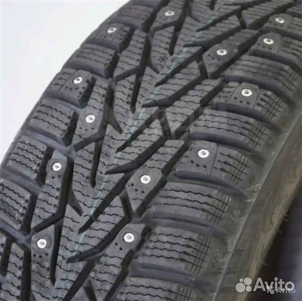 Показать фото зимних шипованных шин нордман 7 Nokian Tyres Nordman 7 185/60 R15 92T купить в Новосибирске Авито