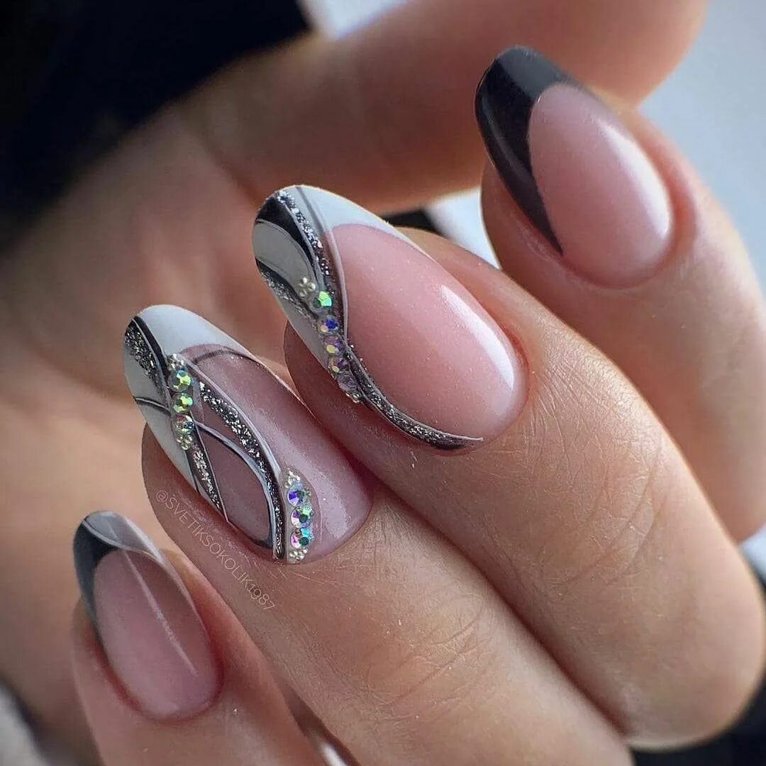 Показать френч на ногтях фото новинки 2024 Pin on Quick Saves Gold nail designs, Elegant nails, Nails