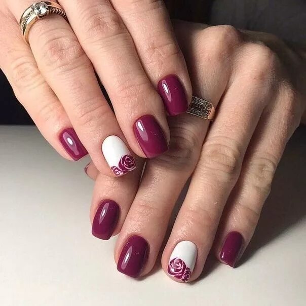 Показать гель лак маникюр красивый Дизайн Ногтей 2018 Rose nail art, Best nail art designs, Rose nails