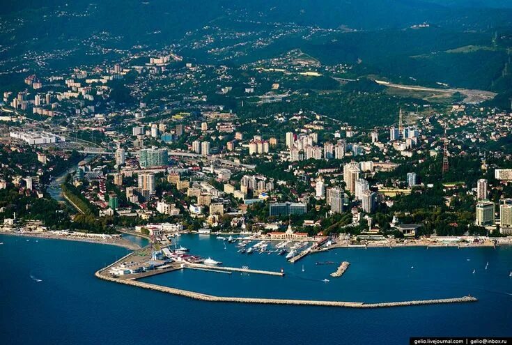 Показать город сочи фото sochi-from-the-height-of-02 Сочи, Город, Курорты