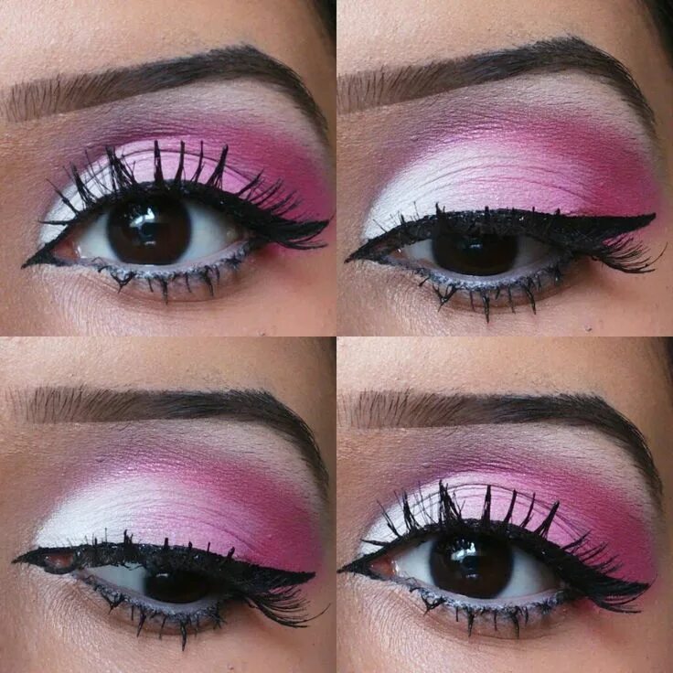 Показать как делают красивый макияж YouTube Pink eye makeup, Colorful eye makeup, Pink makeup