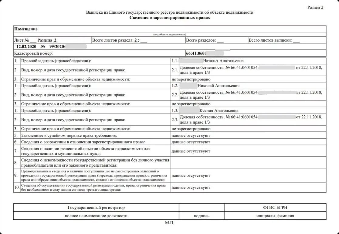 Показать как выглядит егрн на квартиру Only two weeks left until the closure of personal data in the Unified state regi