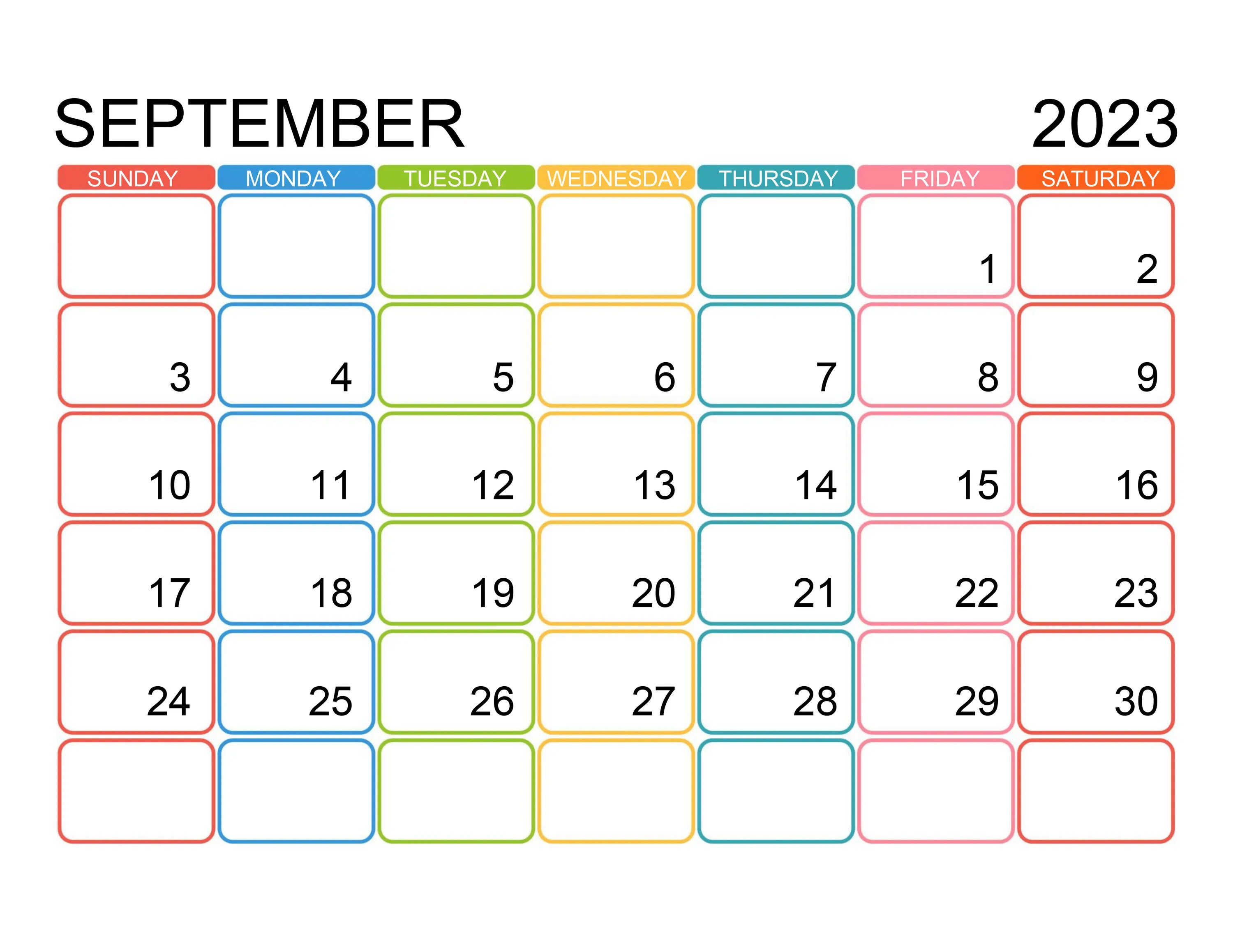 Показать календарь на сентябрь 2024 года Free Printable September 2023 Calendar With Holidays