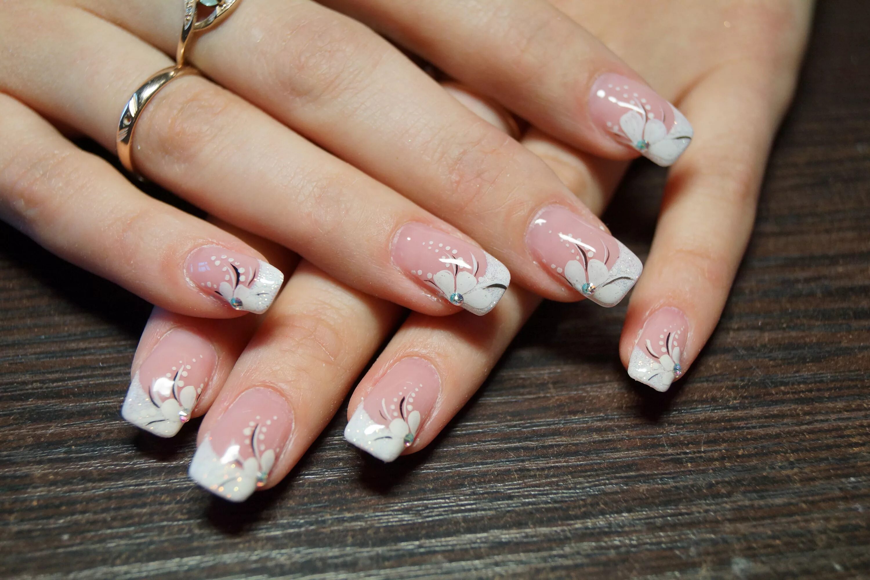 Показать картинки маникюра френч Nail Art #2645 - Best Nail Art Designs Gallery BestArtNails.com Wedding nail art