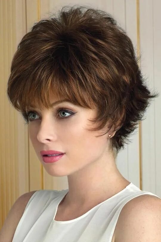 Показать картинки женские прически Rene of Paris Wigs - Tyler #2341 Bob hairstyles with bangs, Short bob hairstyles