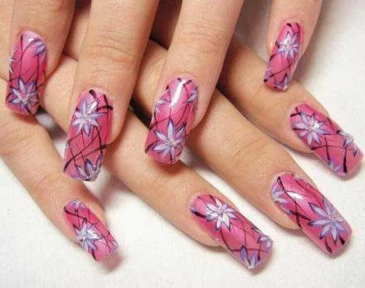 Показать маникюр рисунки красивые Easy Easter Nail Art Designs: easy easter nail art designs 3 Nail art designs, C